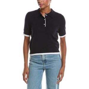 Rd Style Womens  Jiya Short Sleeve Polo Neck Pullover, Gray